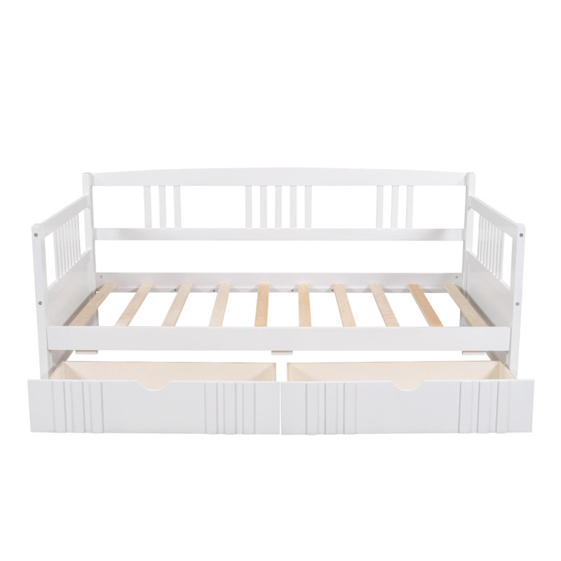 Erion Kids Daybed with Drawers, Twin, White