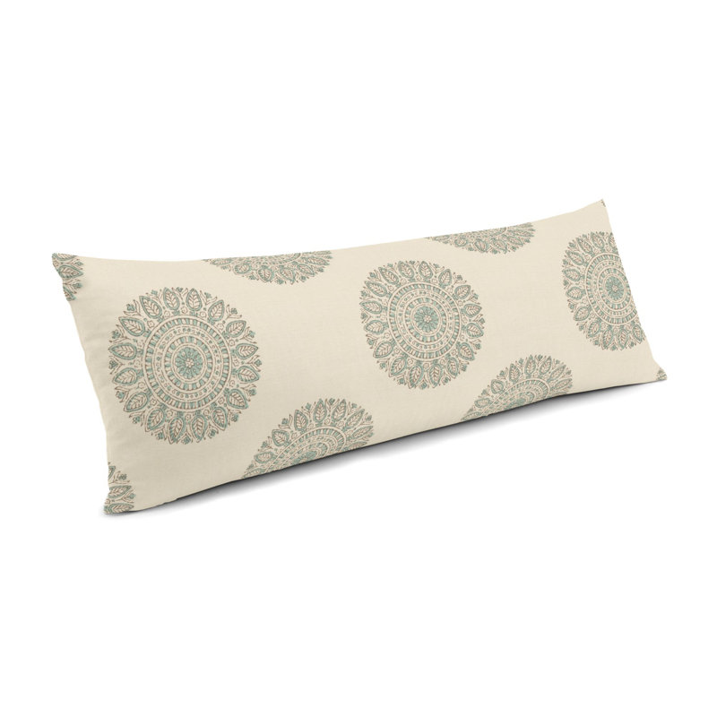 SolCirca Ikat Cotton Blend Throw Pillow, 12" x 24"