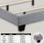Structure de lit rembourrée en tissu avec tête de lit réglable, support à lattes de bois, lit plateforme capitonné-1986064026-1986064006