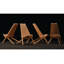 Chaise Adirondack pliante en bois massif Stigall