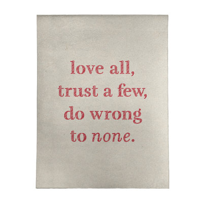 Quotes Chenille Indoor Rug