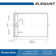 Elegant 48" W x 36" D x 4" H Shower Base with Single Threshold Anti-Slip Acrylic Shower Pan White