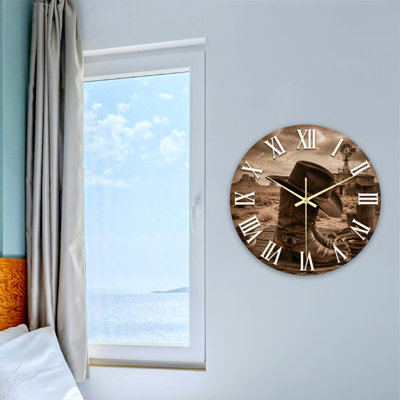 Horloge murale en verre ultra transparent