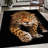 Chic Non-Woven Thin Type Printed Rug in Elegant Floral Design for Stylish Home Decor Enhancement-127418270