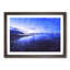 Blue Lake In Iceland Painting - Single Picture Frame Print on MDF-56634363-56634365