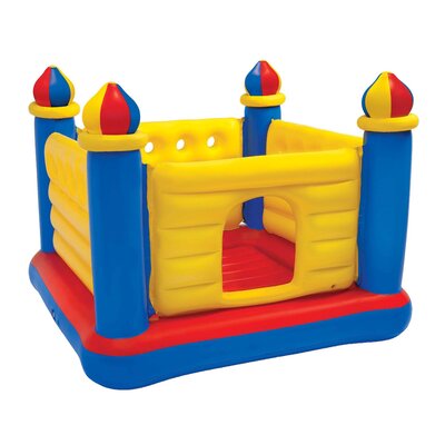 Intex Inflatable Colorful Jump-O-Lene Kids Castle Bouncer for Ages 3-6 | 48259EP -  48259EP-WMT