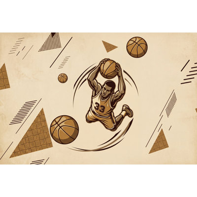 Décoration murale amovible Basketball