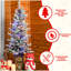 Arbre de Noël 4 pi avec lumières DEL multicolores, 396 pointes, base scintillante, 100 lumières, extrémités en PE / PVC avec pommes de pin - vasque colorée illuminée, décoration des Fêtes facile à assembler