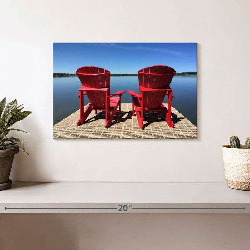 Chaises Adirondack rouges Mehar, H 8 po x l 12 po