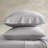 100% Egyptian Cotton Gray Sateen 4-Piece Queen Sheet Set-114642897-114642905