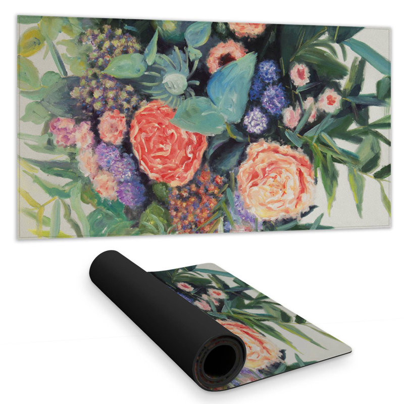 Flowers melody - 15.75"x31.50" Desk mat