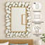 Miroir mural décoratif avec cadre doré, verre léger de haute qualité, montage vertical et horizontal, cadeau-1506970451