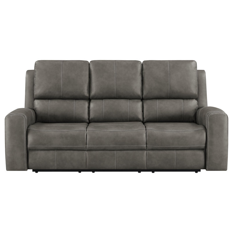 Hein Triple Power Reclining Sofa Charcoal, Charcoal