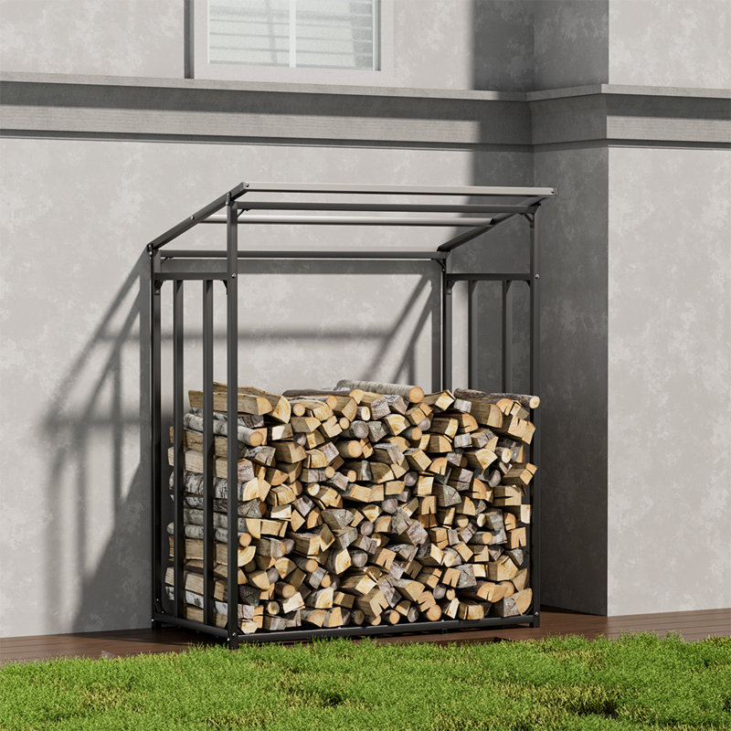 Brayla 110cm W x 70cm D Metal Log Store