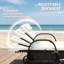 Chaise longue de patio ajustable en rotin moderne