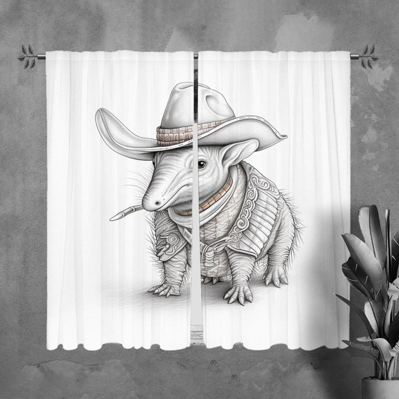 Yzabella Room Darkening Curtain, 40" W x 61" L