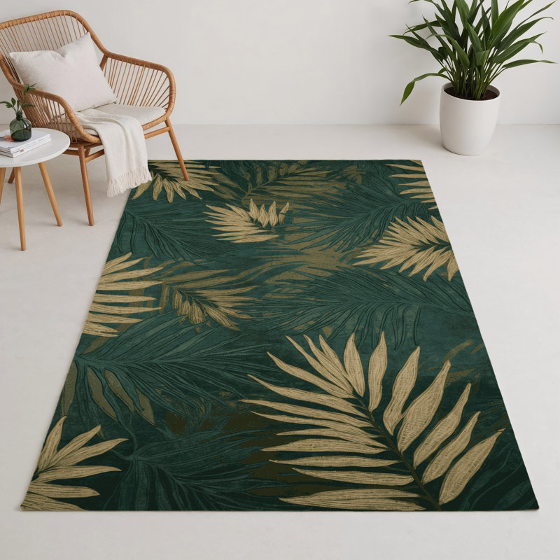 Tapis d'intérieur et d'extérieur vert Nature
