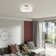 Flaire Linen Blend Semi Flush Mount