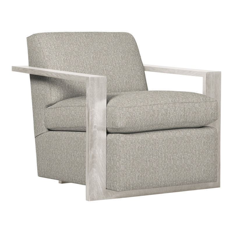 Thom Filicia Home 32" Wide Upholstered Armchair, Casa Blanca, Tarbee Pebble