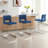 26” Velvet Upholstered Counter Height Bar Stool-381336840