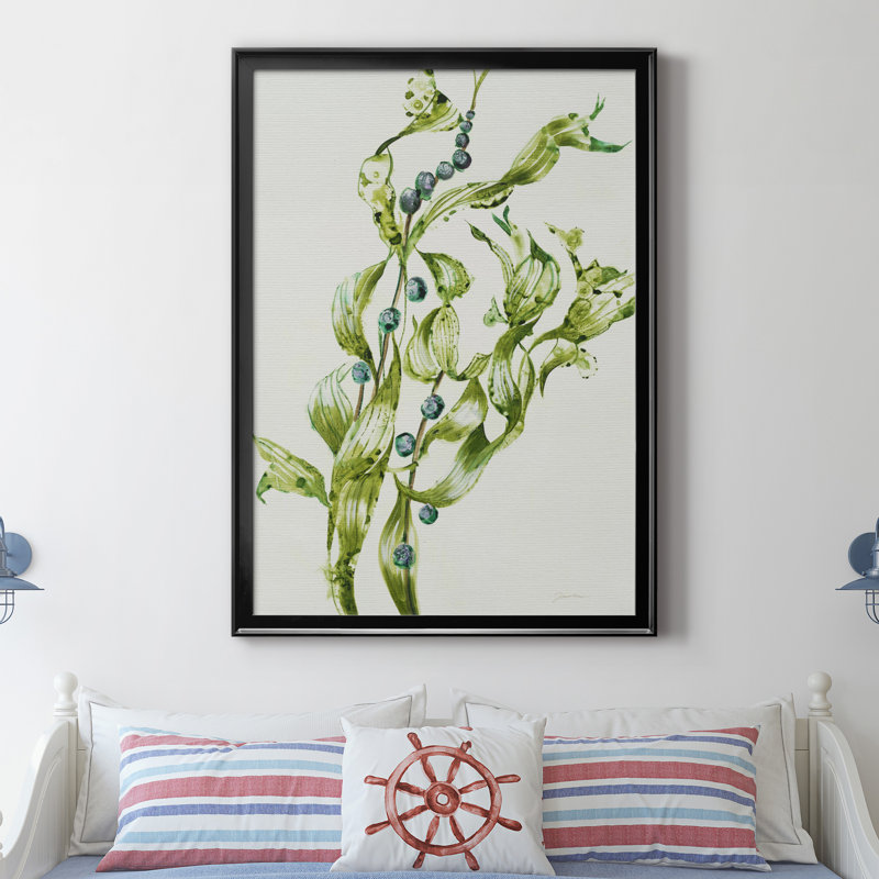 Toile encadrée de qualité supérieure Sea Grapes - prête à être accrochée, H 30,5 po x l 42,5 po x P 1,5 po