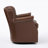 26.4'' W Genuine Leather Upholstered Swivel Armchair-205881954