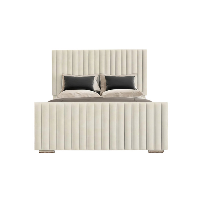 Abriyah Bed Frame, Small Double (4'), Cream