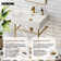 24 In. Ceramic White Rectangular Bathroom Console Sink With Legs And Overflow