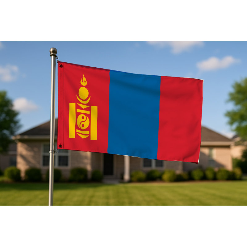Drapeau de la Mongolie - drapeau