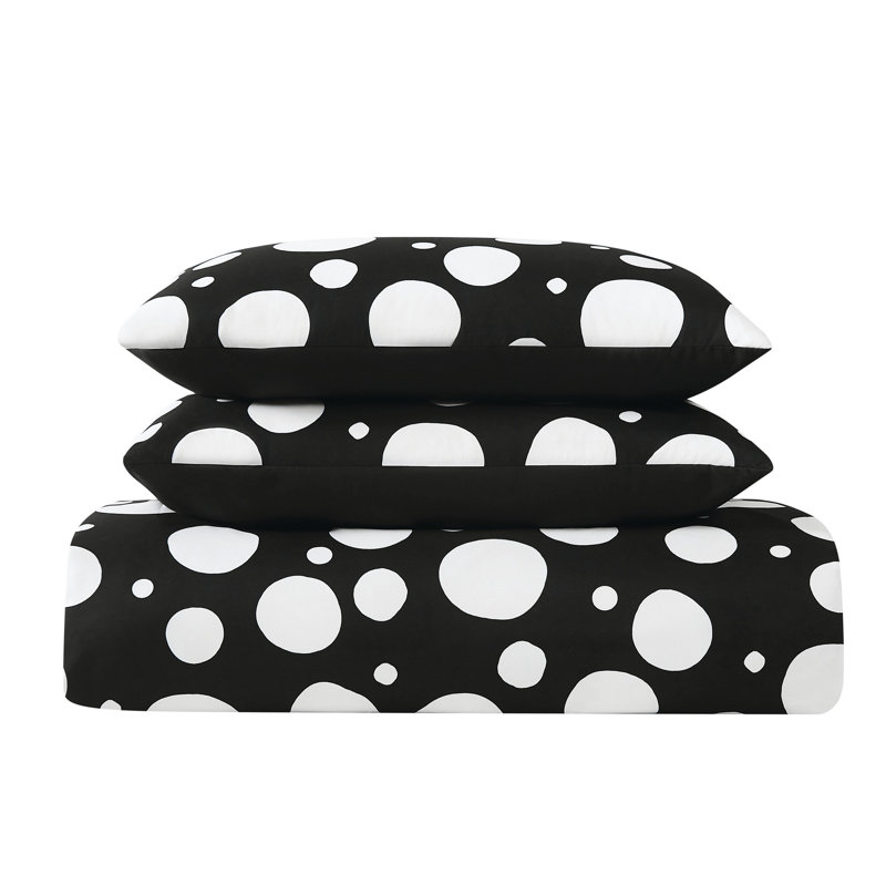 Sophia Polyester Standard Dots Comforter Set, Twin Comforter + 1 Standard Sham