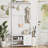 Hall Tree, Coat Rack with 17 Hooks & 2 Drawers, 6 in 1 Design Entryway Bench, Shoe Rack Hanging Rod