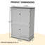Armoire extérieure, armoire de rangement pour garage, rangement pour équipement de jardin en résine antirouille
