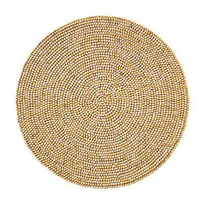 Wood Round Placemat