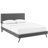 Macie Platform Bed with Round Splayed Legs-539381002-539380993