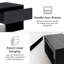 Halya Solid Wood Bedside Table Floating Nightstand-899469588