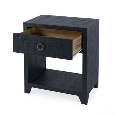 Bar Harbor Raffia 1 Drawer Nightstand