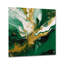 Vert et or liquide Magic II - abstrait, décoration murale acrylique-101500091