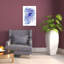 Fluid Blue Dream Abstract Contemporary Modern Wall Art Print by Martina - Wrapped Canvas Print-546902973