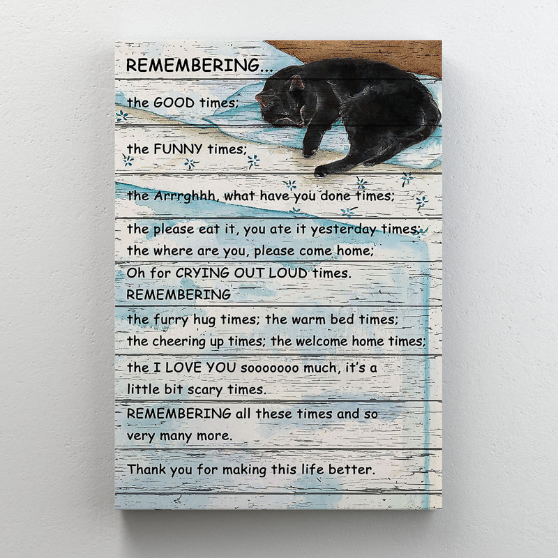«Black Raccoon Sleeping - souvenir du bon temps», reproduction d'art graphique sur toile tendue, H 20 po x l 16 po x P 2 po