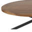 Table basse Harvest - Table ovale en bois de manguier rustique moderne de 51 po avec pieds en étoile, fabriquée à la main pour le salon ou le bureau-1714783857