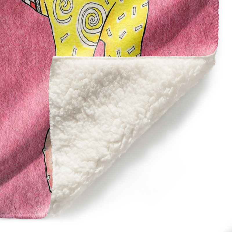  Couverture pour chien Schnauzer, 51 po x 60 po, Rose, Caniche