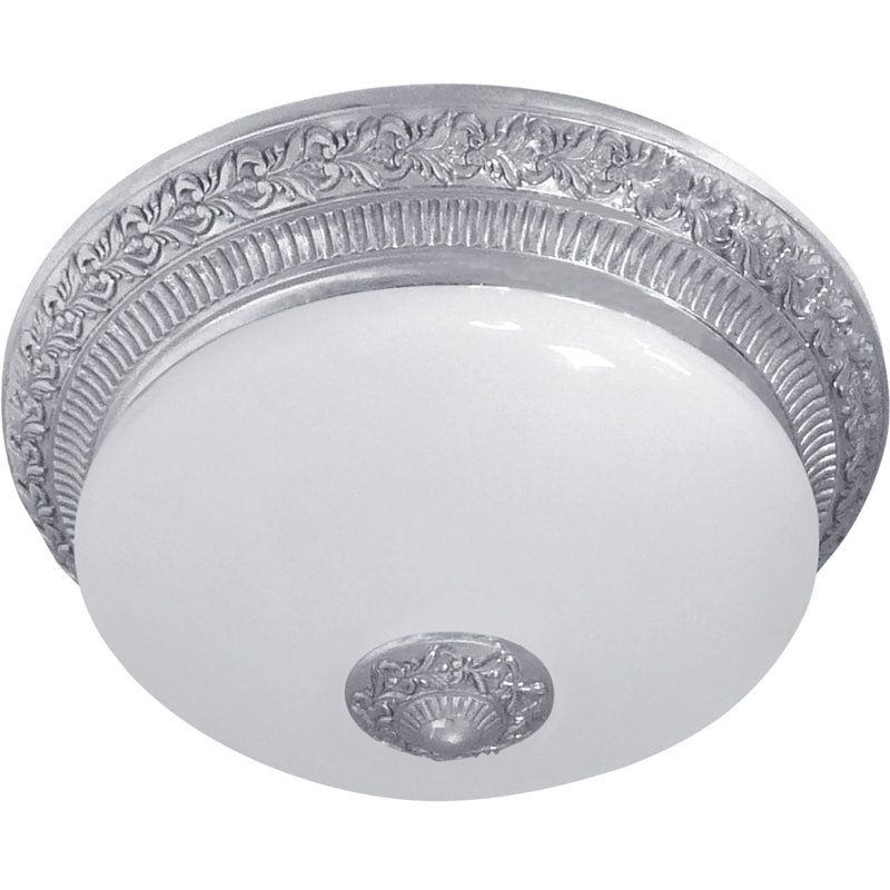 Fosdick Glass Semi Flush Mount, Bright Chrome