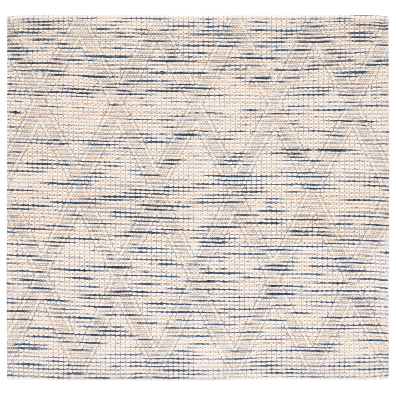 Tapis ivoire / bleu Edgartown 901, Carré 6 pi
