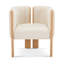 Ensemble de 2 chaises de salle à manger de style moderne avec structure en bois d'hévéa naturel et tissu beige, capacité de 225 lb, pour la salle à manger et l'espace de vie-1513889469-1513889471