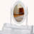 Vanity Desk Set with 360° Rotating Mirror and 4 Drawers-85722889