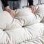 Causeuse-coussin en polyester blanc standard