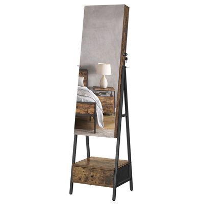 Led Mirror Jewelry Cabinet Standing