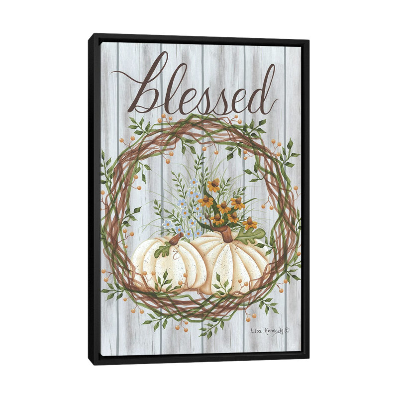 «Blessed», reproduction d'art sur toile encadrée, Noir, Impression encadrée sans passe-partout, H 26 po x l 18 po
