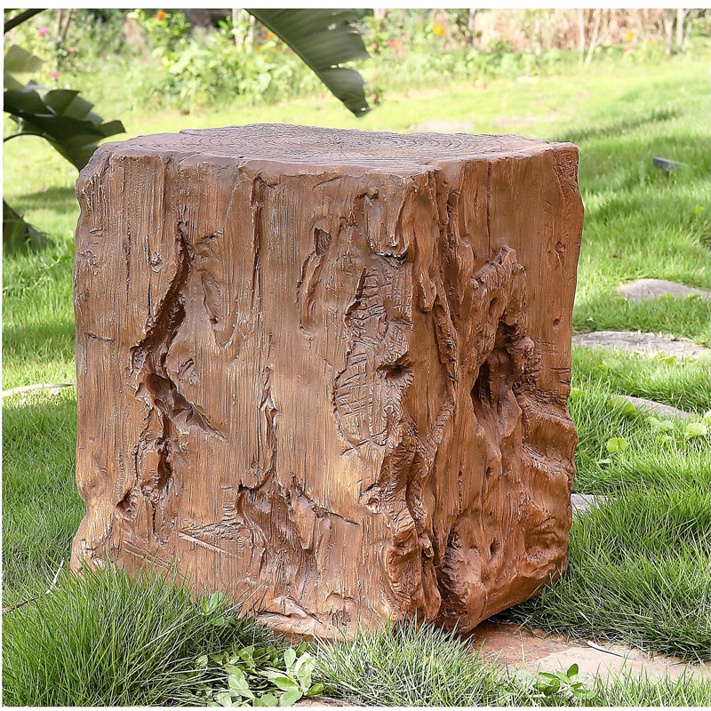 Table d'appoint Amira pour l'extérieur et l'intérieur MGO, finition brune