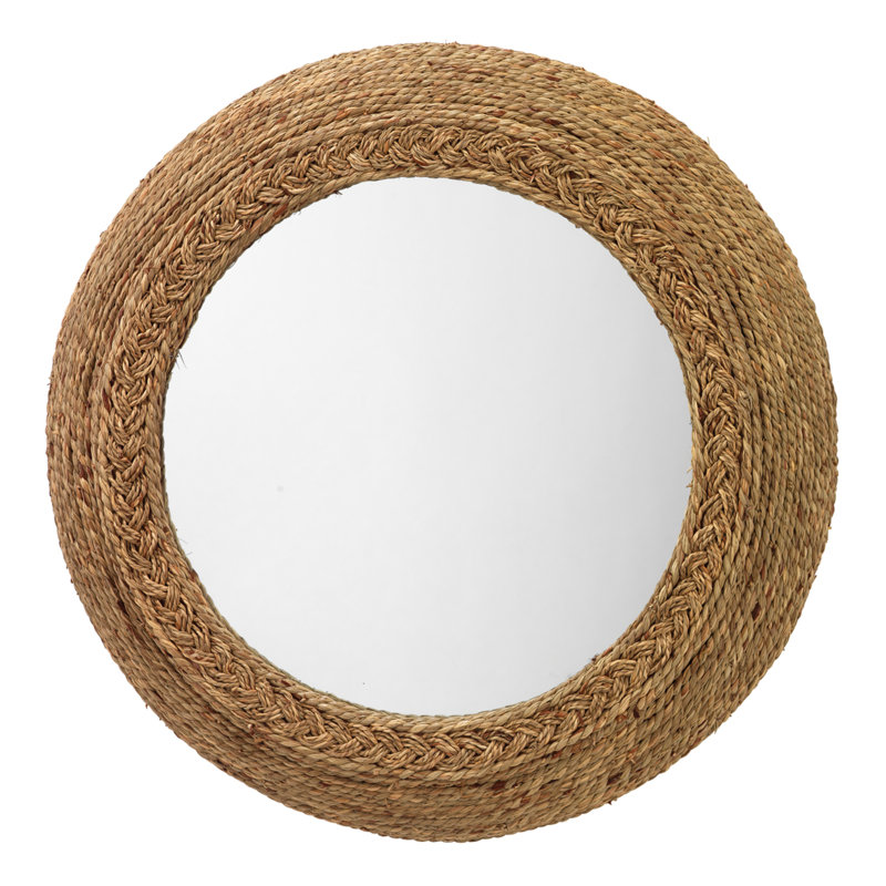 Miroir mural en bois